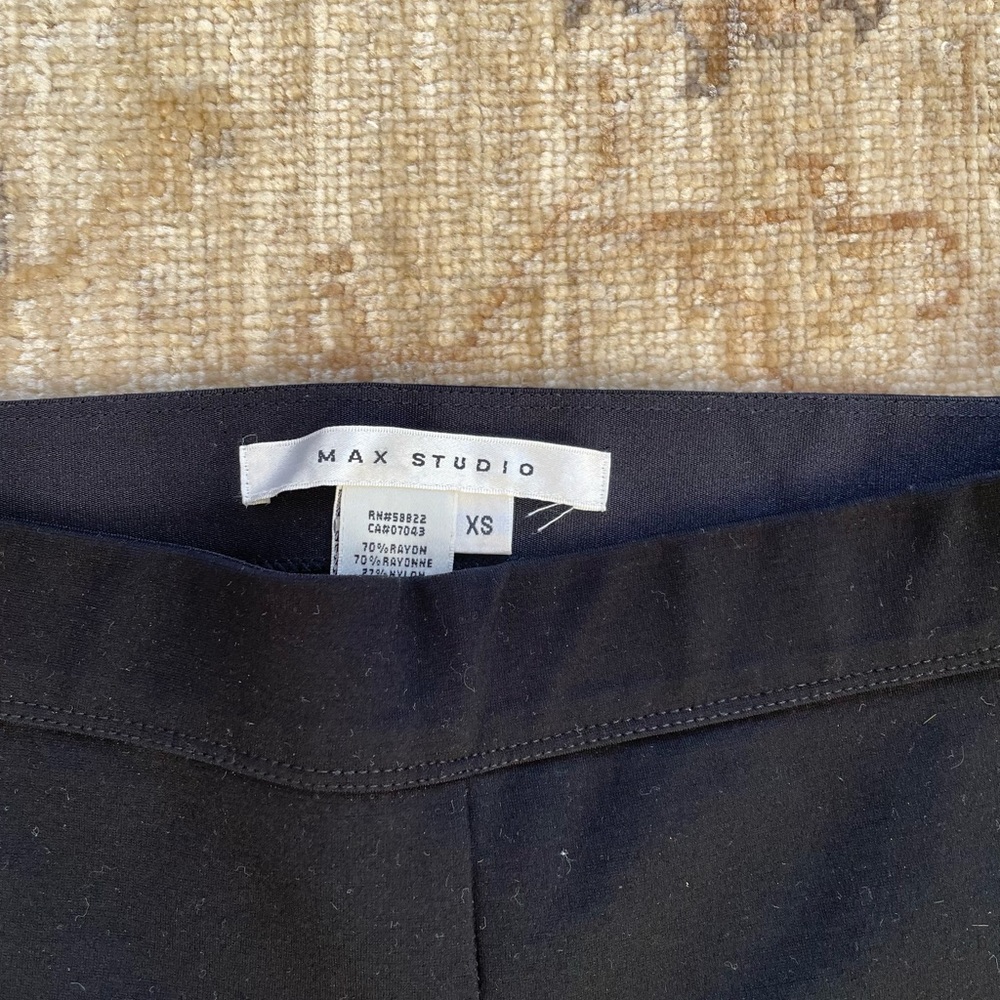 Max Studio Thick and Stretchy Leggings, XS, Black - Picture 2 of 6